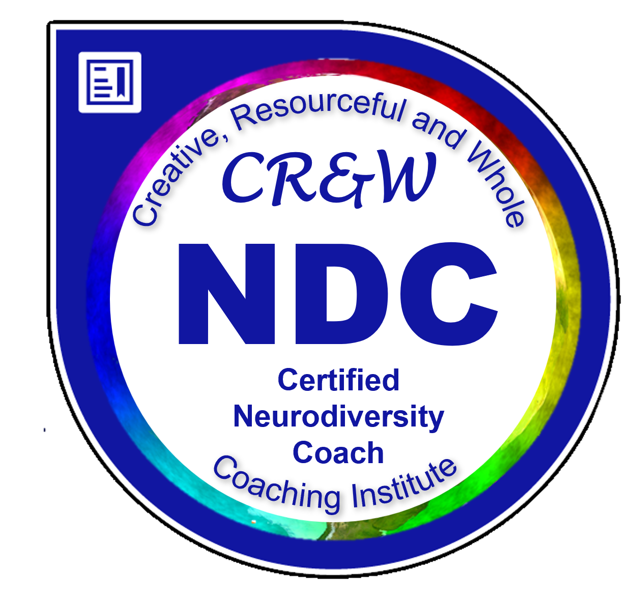 Certified Neurodiversity Coach (NDC) — CR&W Coaching Institute digital badge